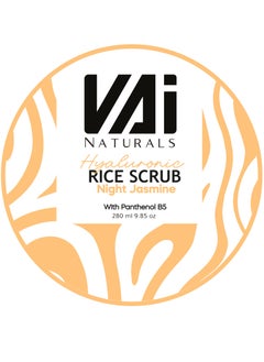 VAI Naturals Rice Body Scrub with Hyaluronic and Jasmine 280ml  - Image 2
