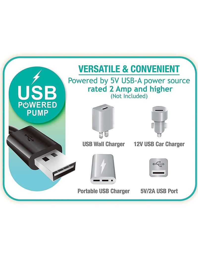 انتكس مرتبة هوائية قياسية: تقنية الألياف، مقاس مزدوج، مضخة كهربائية USB مدمجة، ارتفاع السرير 12 بوصة، سعة وزن 300 رطل - Image 4