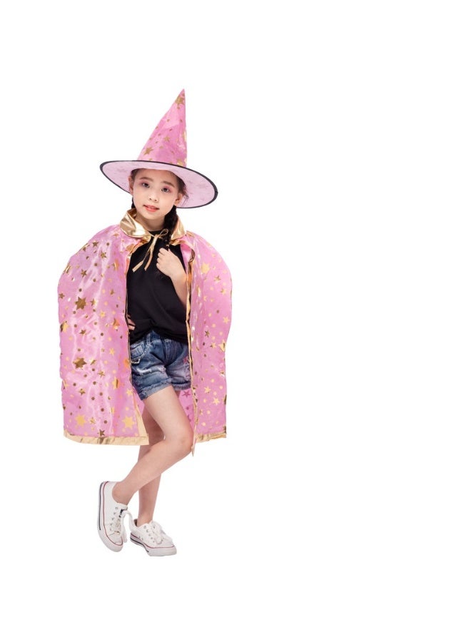 NIBEMINENT Halloween cape Masquerade ball performance costume: A five-star cape and cloak set made of satin