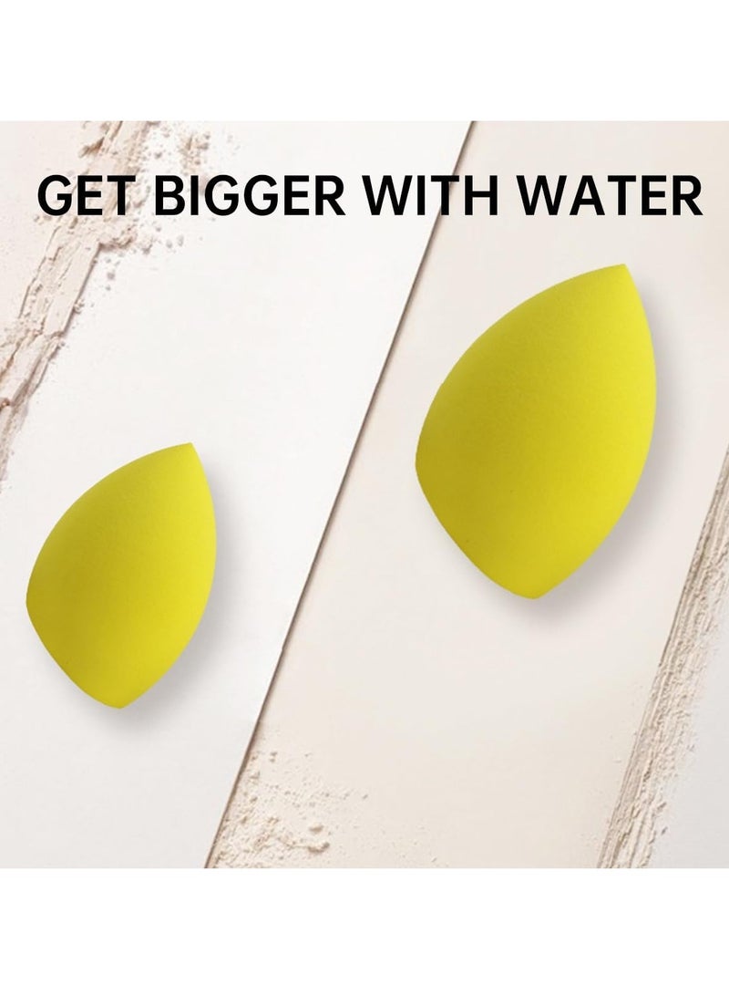 ECVV مجموعة إسفنجات مكياج ECVV، 6 قطع إسفنجات خلط الأساس، مثالية للسائل، الكريم، والبودرة، إسفنجات مكياج متعددة الألوان، مع زجاجة بلاستيكية شفافة - ألوان متنوعة - Image 3