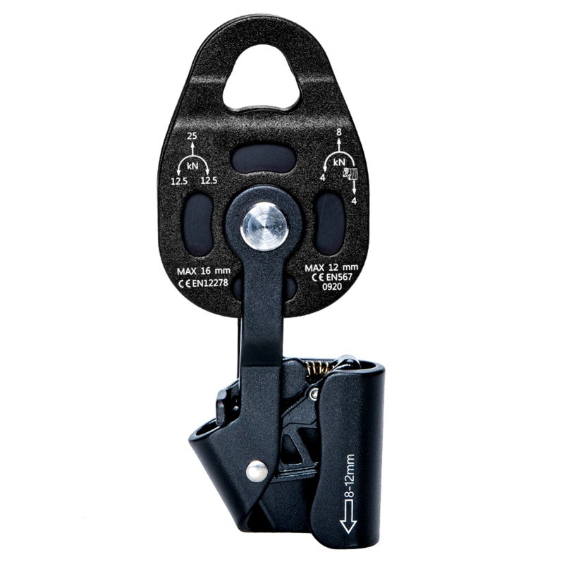 CAMNAL Heavy Lifter Pulley 4KN Aluminium Heavy Duty Single Swivels Rope Moving Pulley Single Swivels Wheel - Image 1