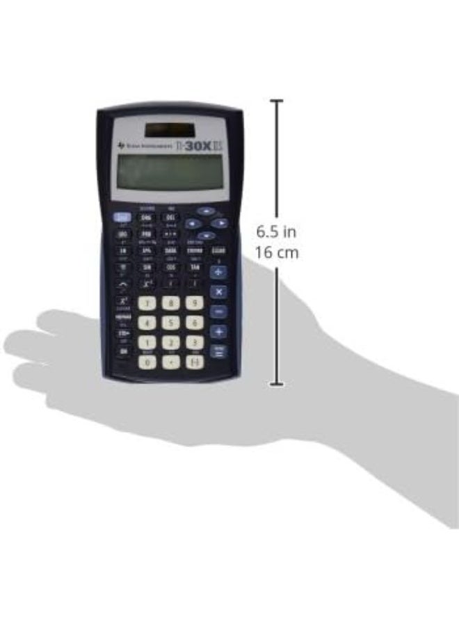 Texas Instruments TI-30XIIS Scientific Calculator, Black with Blue Accents - Image 2