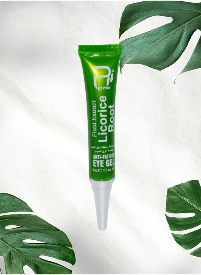 PYRON 11 Pieces Licorice Root Fluid Extract Anti Fatigue Eye Gel Extra Brightening 30g  - Image 2