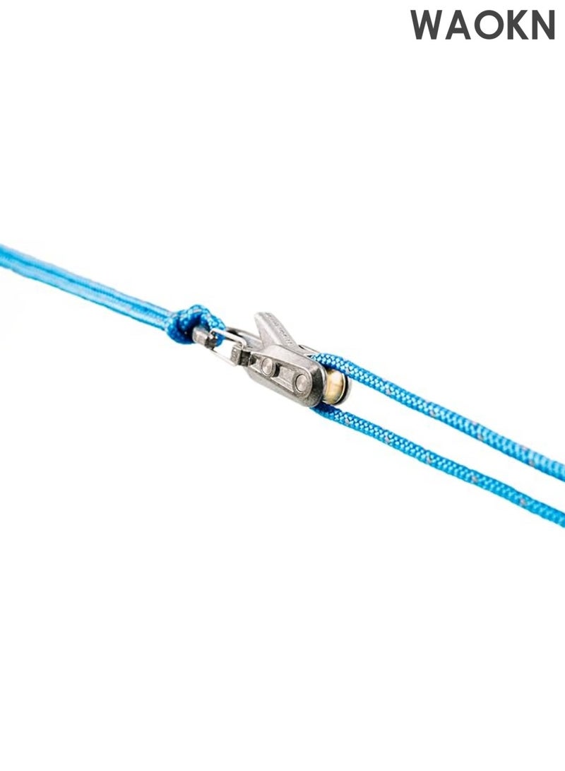 WAOKN Rope and Cord Fastening and Tightening Tool - Easy and Secure Tie-Down Guy Lines for Outdoors, Camping and Boating - 6-Pack Includes Accessory Ropes and Carrying Case - Image 3