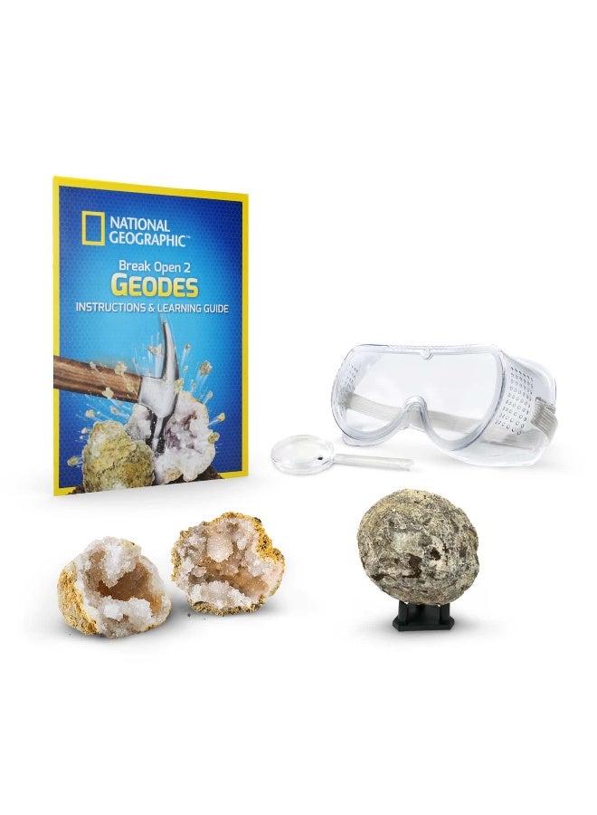 NATIONAL GEOGRAPHIC Break Open 2 Geodes Set  - Image 3