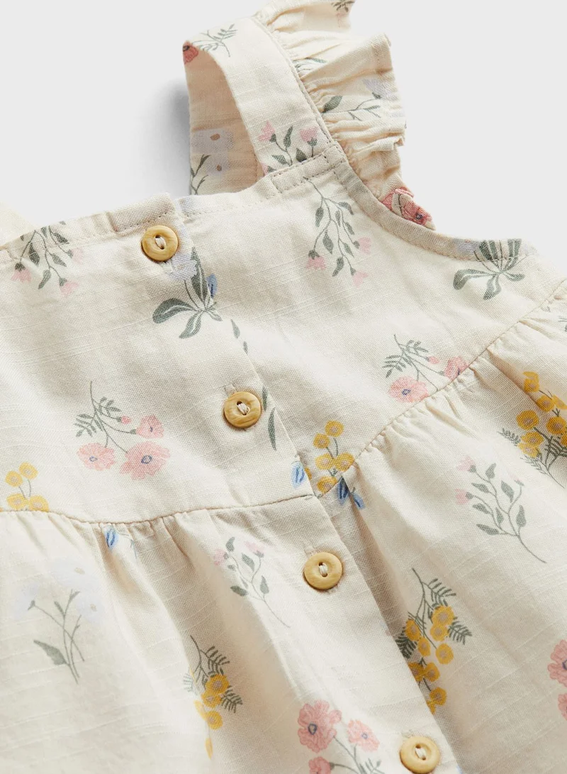 H&M Floral Button-Front Dress