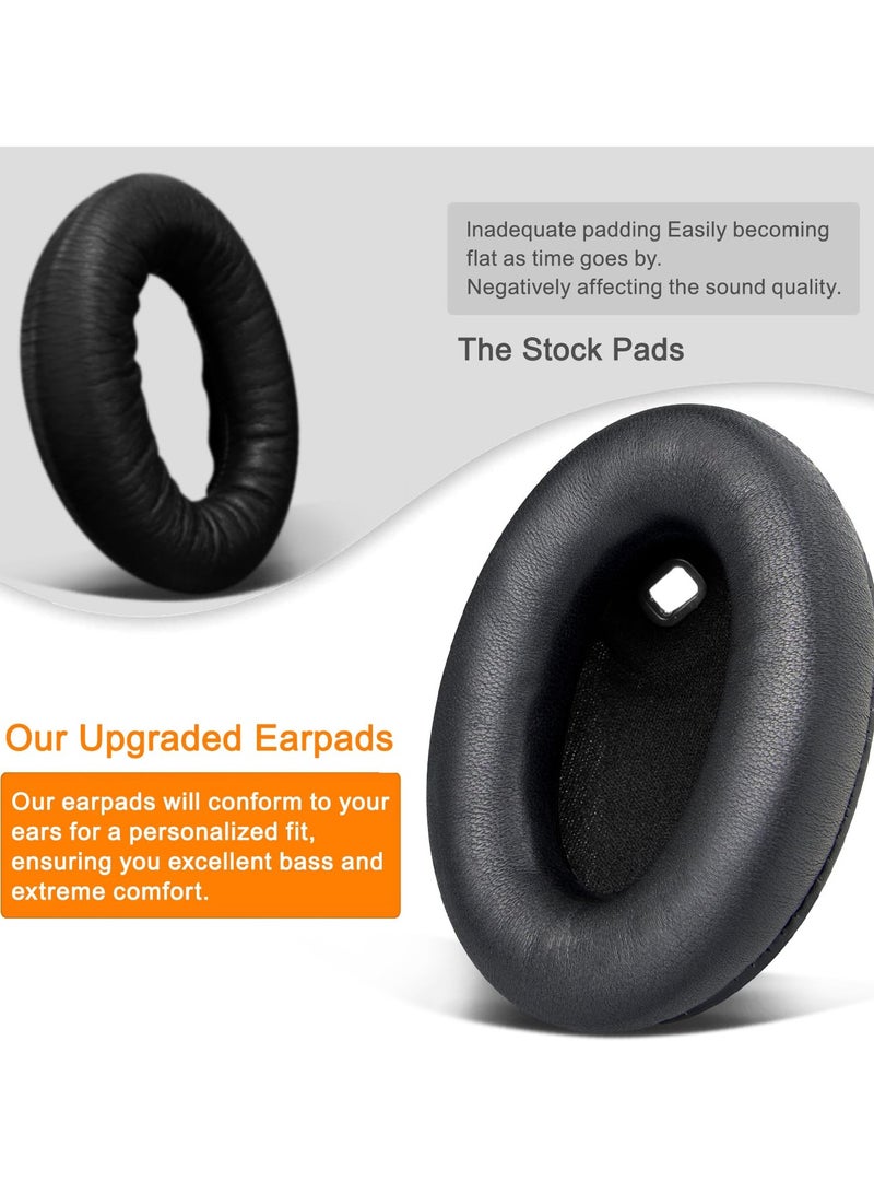 Earpads for Sony WH-1000XM4,A Pair of Replacement Ear Cushion Pads with Protein Leather and Memory Foam for Sony WH1000XM4 Noise canceling Extra Thick Headset,Black  - Image 4