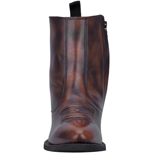 Laredo Mens Fletcher Pointed Toe Pull On Casual Boots Ankle - Brown - Size 10 D - Image 5