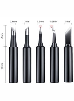 Generic 10 Piece Soldering Iron Tip Set Rapid Heat Conduction Anti-Oxidation Durable Various Styles Stabilized  - Image 2