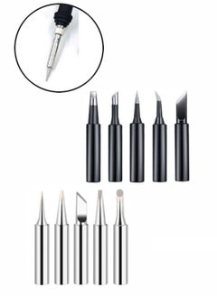 Generic 10 Piece Soldering Iron Tip Set Rapid Heat Conduction Anti-Oxidation Durable Various Styles Stabilized  - Image 1