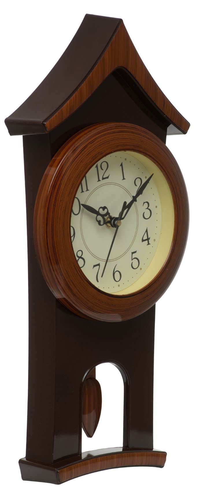 Harbour Analog Latest Stylish New Models Wall Clock with Pendulum for Home Living Room Hall Bedroom (Size Height 40 CM X Width 17.5 CM)- Home Decor Big Size Wall Clock MJ AD 19 MDT 1 - Image 3