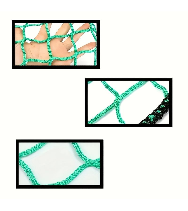 شبكة شحن ثقيلة خضراء للمقطورة مقاس 59×79 بوصة، غطاء آمن للحمولة في صندوق الشاحنة - Image 4