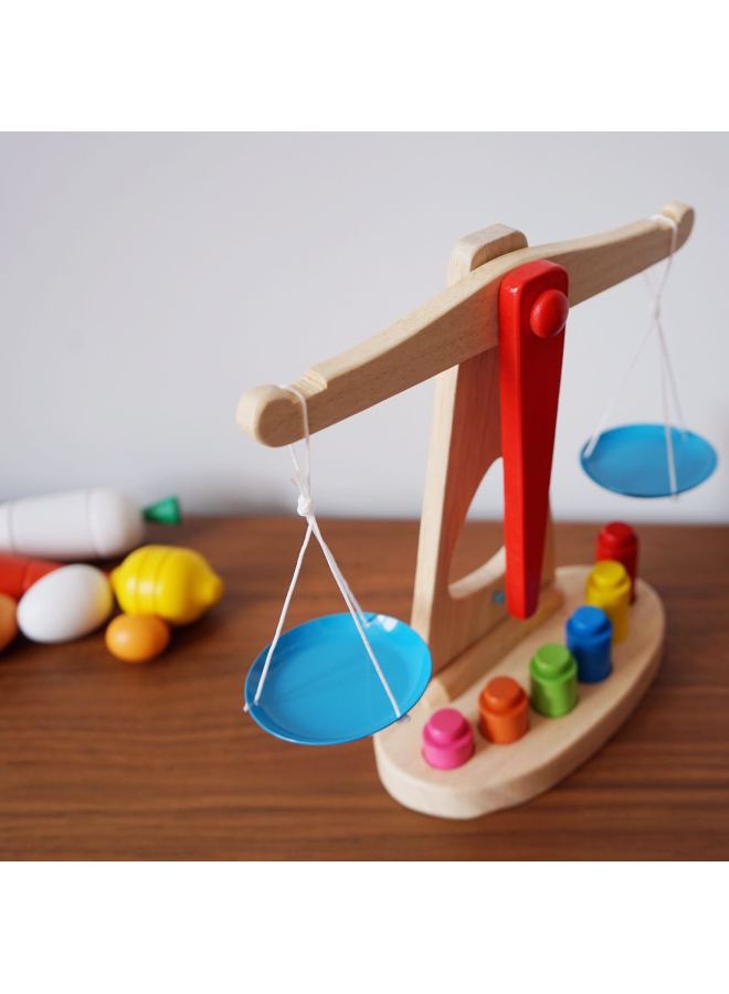 Infant Children Wooden Intelligence Toys Balance Toys Master Balance Game Toys Baby Early Education-Color:Wooden Mother Balance - Image 3