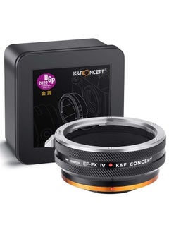 K&F Concept IV PRO EF/EF-S to FX Lens Mount Adapter with Aperture Control Ring, Compatible with Canon EF&EF-S Series Lens and Compatible with Fujifilm Fuji X-Series X FX Mount Cameras  - Image 1