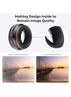 K&F Concept IV PRO EF/EF-S to FX Lens Mount Adapter with Aperture Control Ring, Compatible with Canon EF&EF-S Series Lens and Compatible with Fujifilm Fuji X-Series X FX Mount Cameras  - Image 5