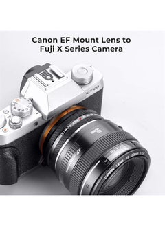 K&F Concept IV PRO EF/EF-S to FX Lens Mount Adapter with Aperture Control Ring, Compatible with Canon EF&EF-S Series Lens and Compatible with Fujifilm Fuji X-Series X FX Mount Cameras  - Image 2