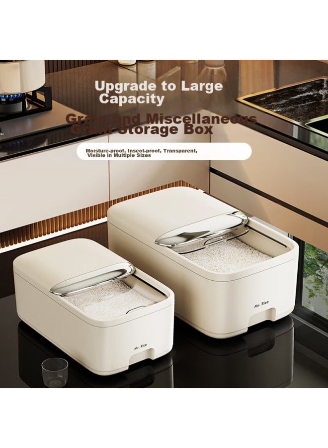 Additive Degree Jiadu Mi Tong Household Insect-proof Moisture-proof Sealed New Food-grade Rice Container, Flour Storage Jar - Image 2