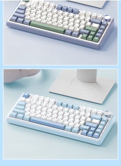 AULA 80 Key Mechanical Keyboard - Gasket Structure - Full Key Hot Swappable - RGB Lights - Wireless Bluetooth Connection - Gaming Keyboard And Office Keyboard  - Image 4