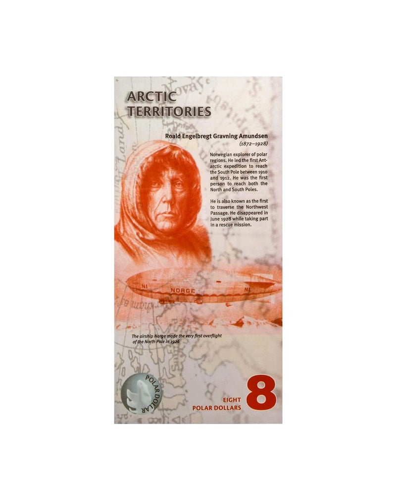 Arunrajsofia Store Fantasy Money of Arctic Territories for Collection (8 Polar Dollars) - Image 2