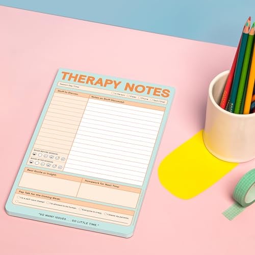 Knock Knock Therapy Notes Pad: Record Stuff to Discuss in Therapy + Session Notes & Discussion, 6 x 9-Inches, 12645 - Image 5