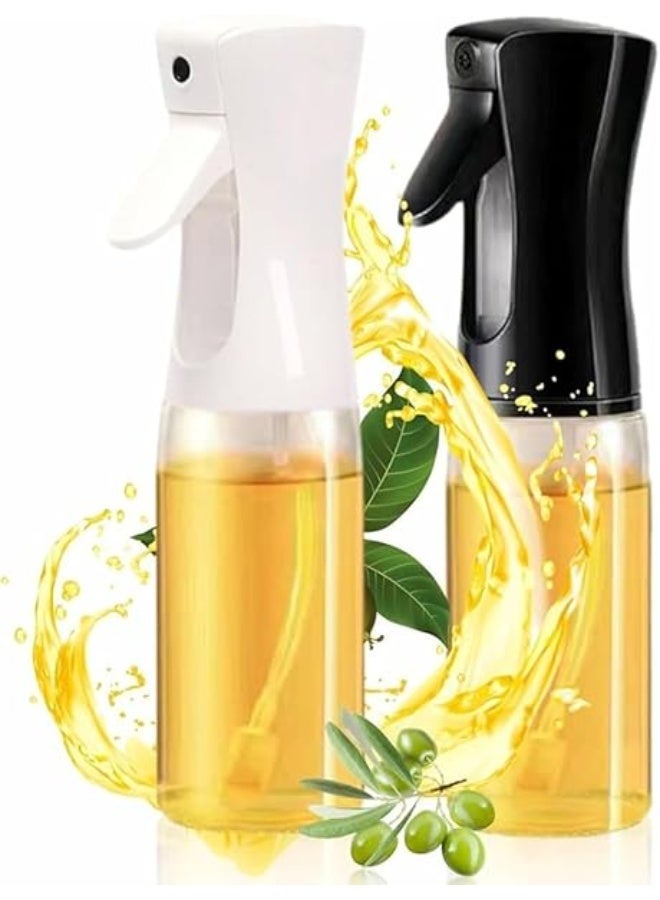 بخاخ زيت الزيتون بسعة 220 مل للطهي والشواء واستخدام القلاية الهوائية – زجاجة أنيقة قابلة لإعادة التعبئة لرش زيت الزيتون أو الخل أو الماء – متعدد الاستخدامات، مثالي لتحضير السلطات والخبز والعناية بالشعر المجعد (أبيض). - Image 4