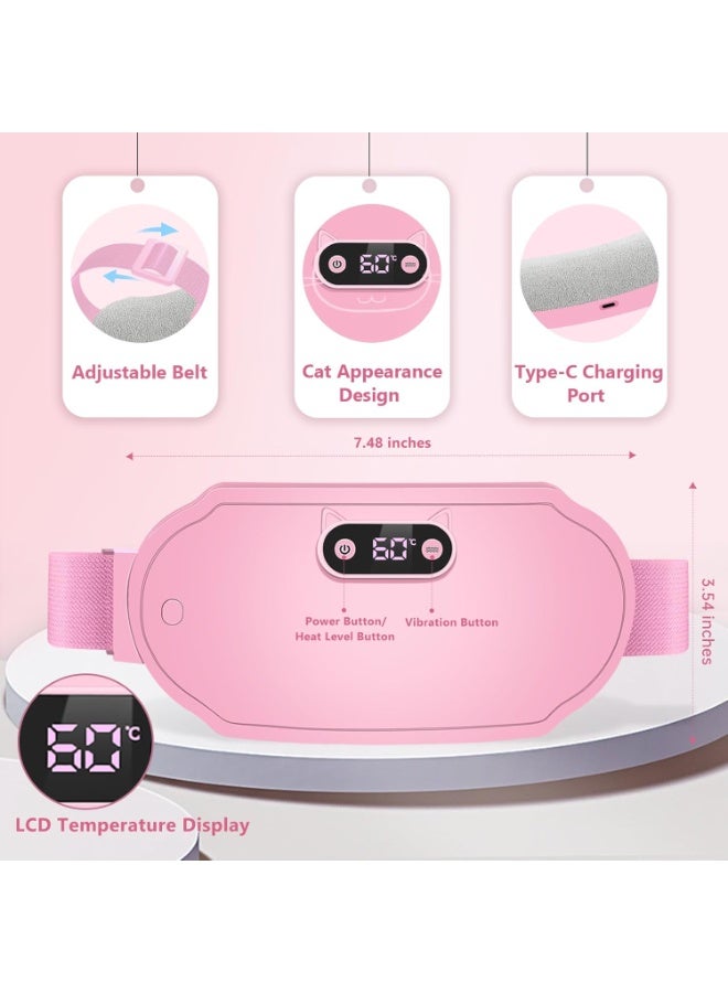 جهاز تدفئة وتدليك محمول ولاسلكي - مسكن متطور لآلام الظهر والتقلصات بـ 6 مستويات حرارة و6 أنماط تدليك - حزام كهربائي مريح للعناية الشاملة - Image 4