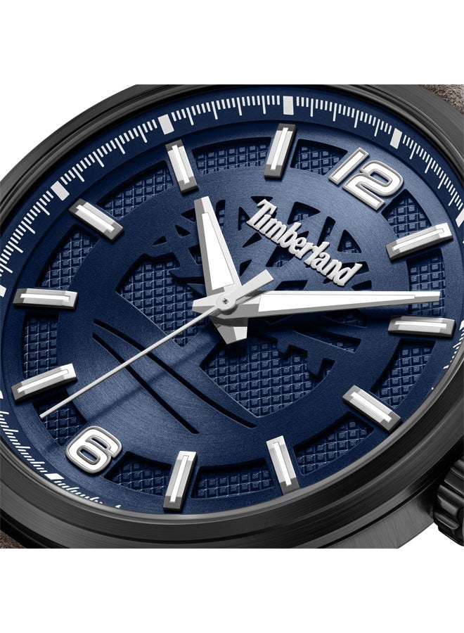 Timberland Men Driscoll Blue Dial Leather Strap Analog Watch for Men, 43mm - Image 4