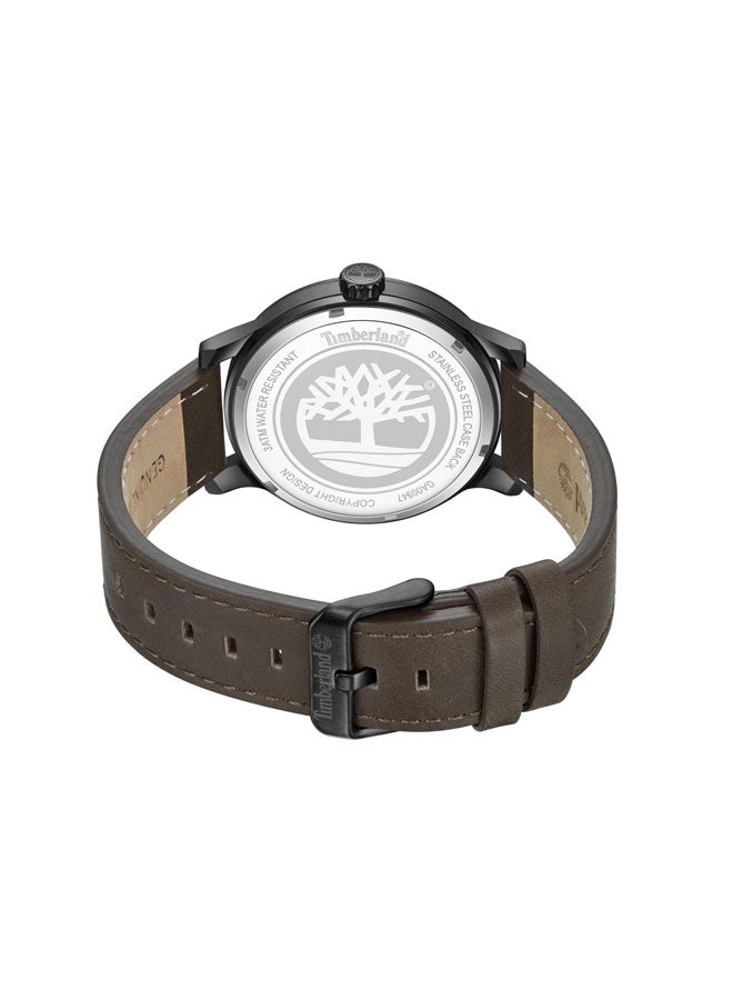 Timberland Men Driscoll Blue Dial Leather Strap Analog Watch for Men, 43mm - Image 3