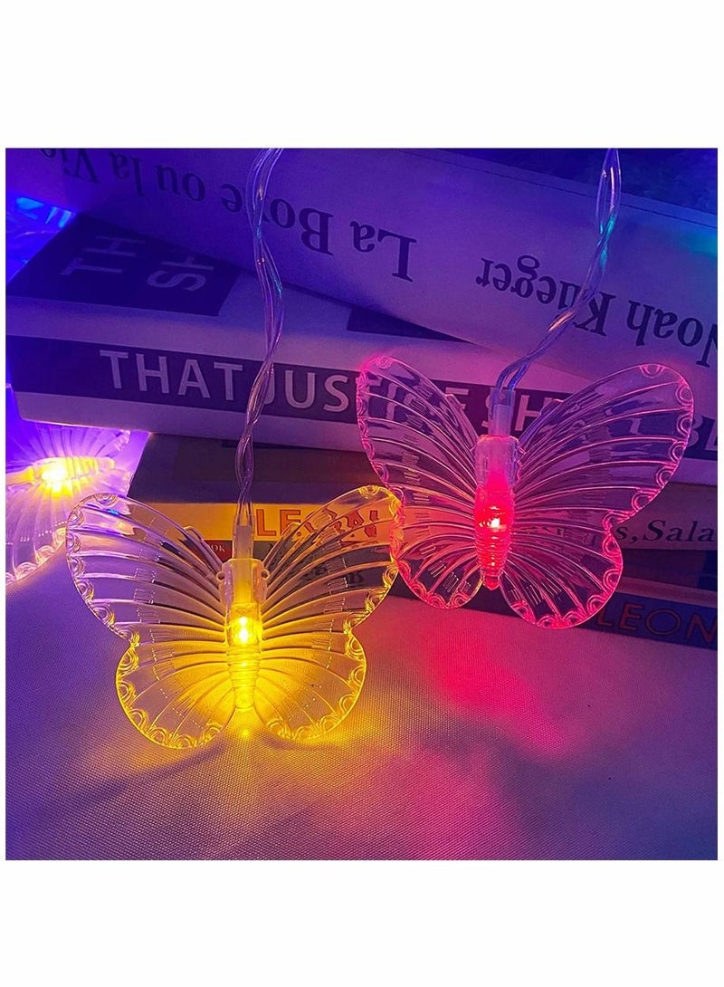 SYOSI Butterfly Curtain Lights, 8 Modes 48LED Twinkle String Light with Remote 4.9FT USB Powered Window Fairy Light, Decorative Lights for Bedroom, Party, Wedding, Holiday, Christmas (Multi-Colored) - Image 5