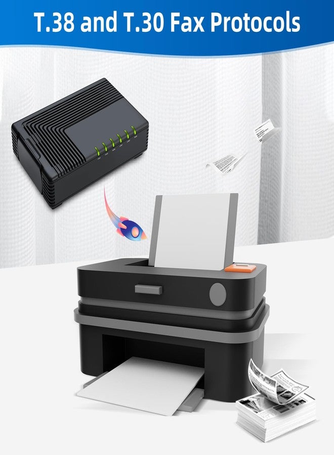 FLYINGVOICE FTA5102E2 Analog Telephone Adapter, 2 FXS Ports, 2 SIP Lines, 2 LAN Ports, 3-Way Conference, Supports FAX Over IP via T.38, T.30 FAX with G.711, ATA for SMEs, Hotel, Office, Call Center - Image 3