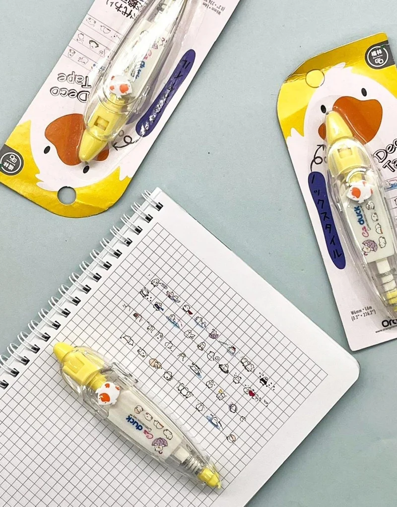 Kağıt Gemi Dükkan Duck Patterned Decoration Tape Tipex - Tipex