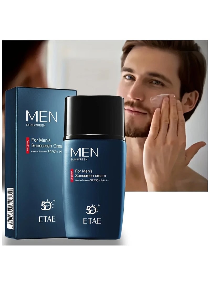 Etae Sunscreen Cream SPF50+/PA+++ Insulation Suitable for Face and Body for Men 45g - Image 1