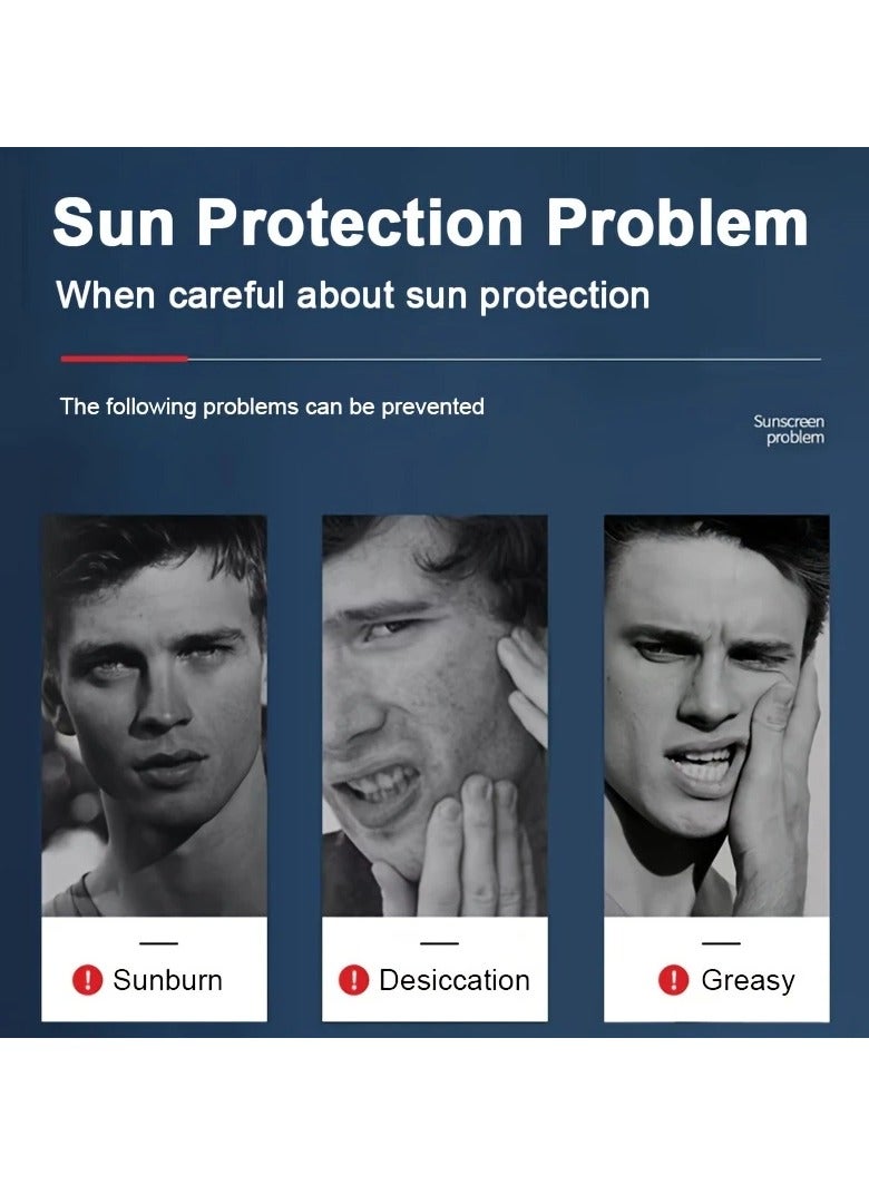 Etae Sunscreen Cream SPF50+/PA+++ Insulation Suitable for Face and Body for Men 45g - Image 4