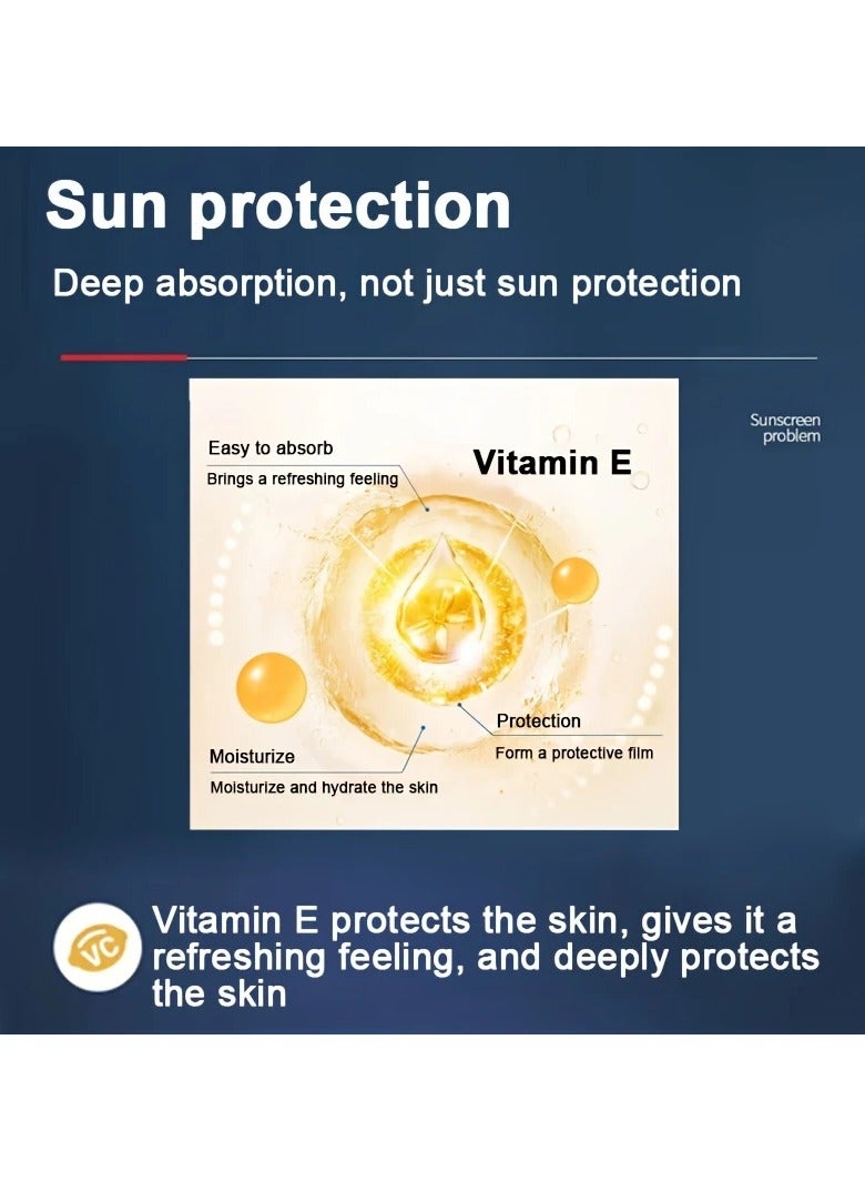 Etae Sunscreen Cream SPF50+/PA+++ Insulation Suitable for Face and Body for Men 45g - Image 3