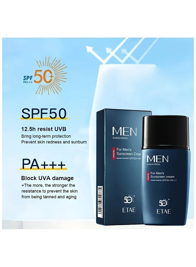Etae Sunscreen Cream SPF50+/PA+++ Insulation Suitable for Face and Body for Men 45g - Image 2