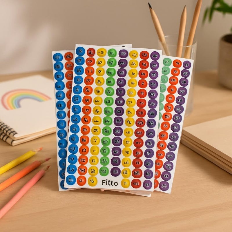 Fitto 5 Sheets Self Adhesive Emoji Labels 13.9x11.5cm Fun Sticker Set for Organizing - Image 2