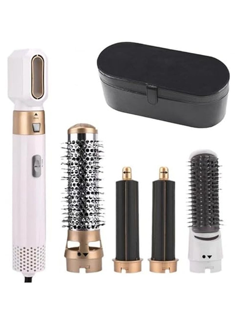 Magic Styler 5-in-1 Autowrap Airstyler, Auto Wrap Curler Hair Dryer with Attachment Hot Air Comb Automatic Curling Iron Multi Functional Roll Straight Dual-use