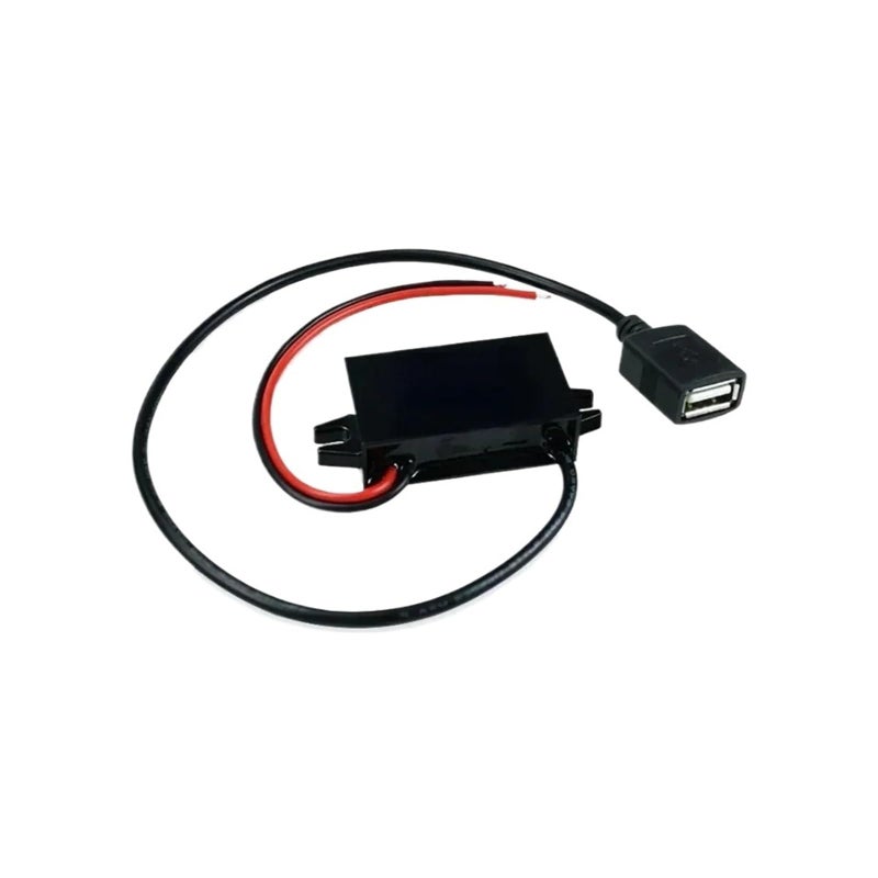 مزدوج USB 12 فولت 24 فولت إلى 5 فولت 3 أمبير DC DC محول تنحي وحدة إمداد الطاقة - Image 5