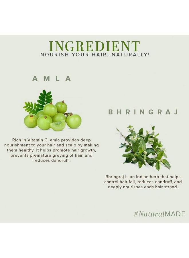 Khadi Natural Amla & Bhringraj Hair Cleanser & Conditioner Combo Pack| Control Dandruff & Hair Fall | Reducing Scalp Irritation| 210Ml Each  - Image 3