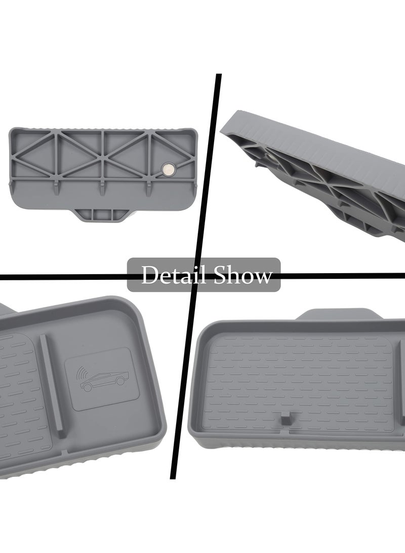 KASTWAVE Organizer Tray for Tesla Model 3/Y, 11.42 x 5.9 x 1.46 inch Center Console Dashboard Non-Slip Tissue Sunglasses Phone Holder Storage Box Car Interior Accessories(2017-2023) - Image 3