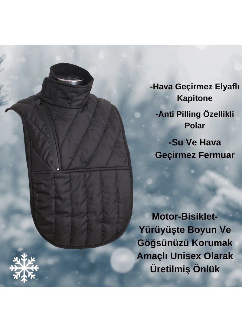 Pinlock - Motorcycle, Bike Chest and Neck Wind Protection Unisex Anti Pilling Polar Fleece - Image 1
