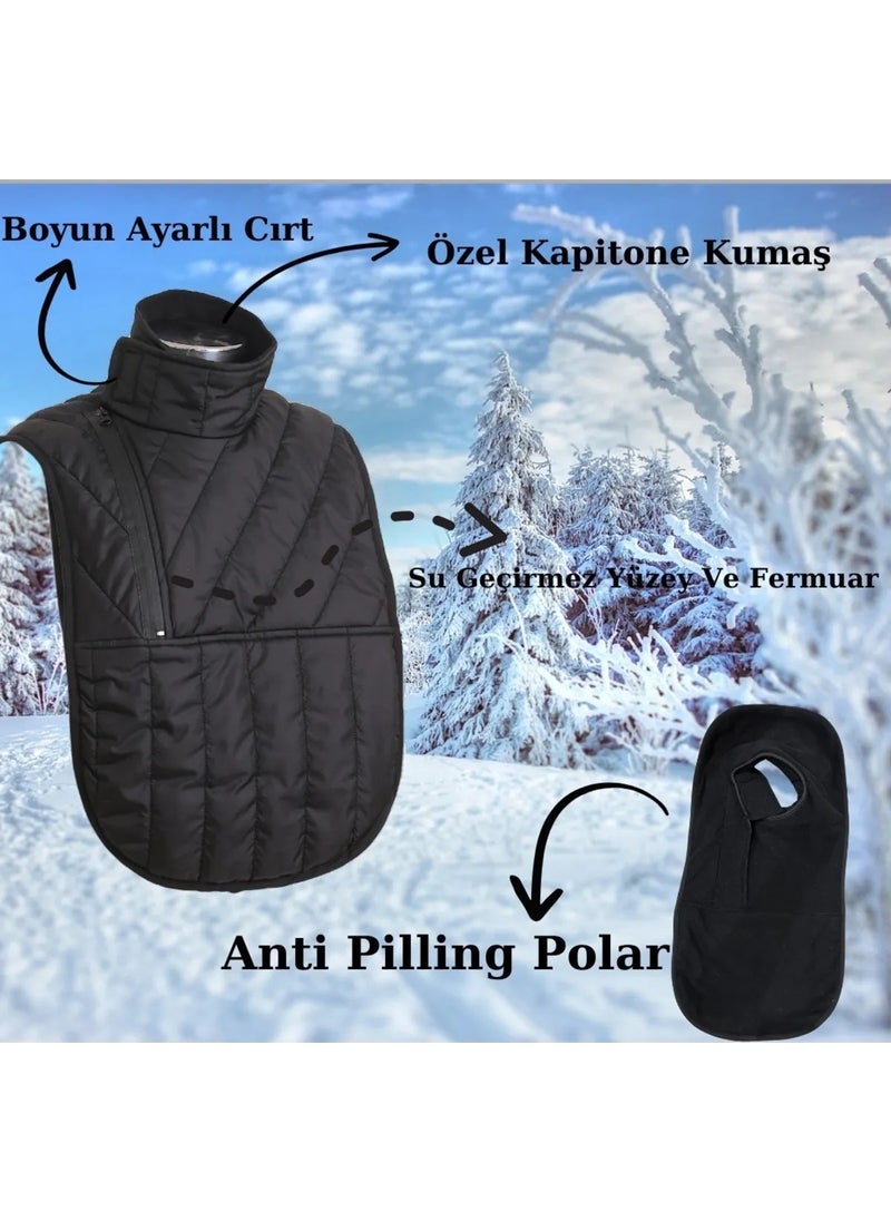 Pinlock - Motorcycle, Bike Chest and Neck Wind Protection Unisex Anti Pilling Polar Fleece - Image 1