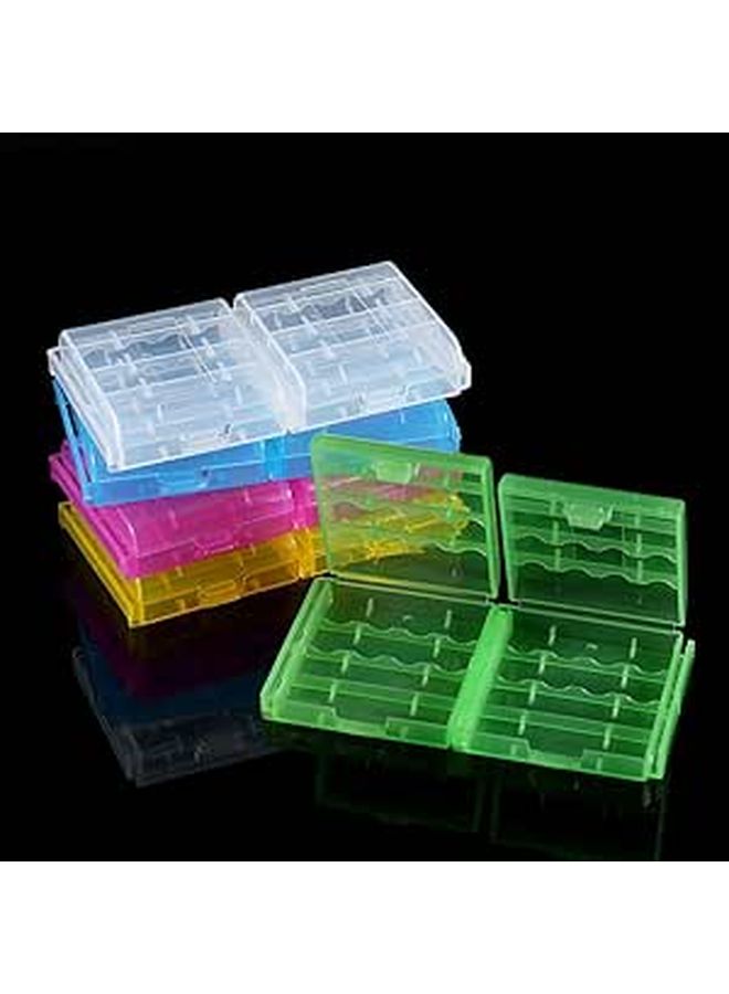 Multifunctional Hard Plastic Storage Box With Lid 5 Colors Transparent Organizer For Office Desk - Image 1