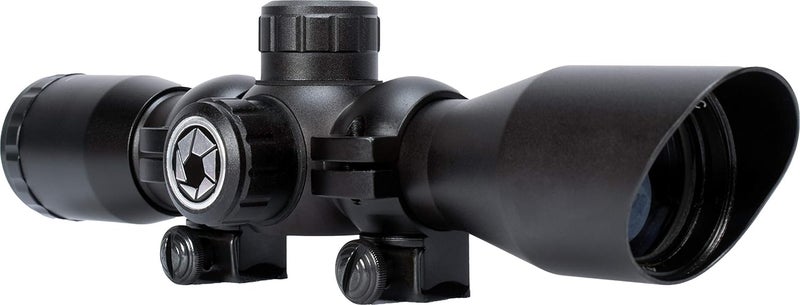 BARSKA 30/30 Crosshair Reticle Rifle Scope for .22 Plinking & Rimfire Rifles - Optimal Precision with Rings for Shooting, Hunting, Target Practice - Image 1
