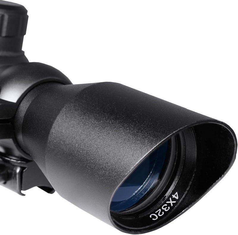 BARSKA 30/30 Crosshair Reticle Rifle Scope for .22 Plinking & Rimfire Rifles - Optimal Precision with Rings for Shooting, Hunting, Target Practice - Image 3