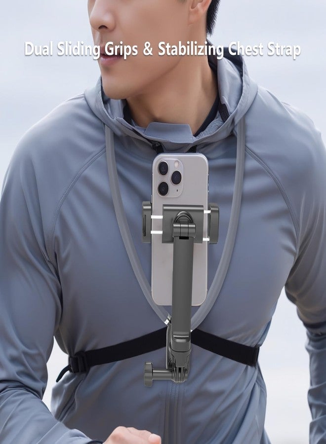 FKU Neck Phone Holder POV/Vlog Neck Mount with Phone Clip, Hands Free Selfie Mount Video Recording for iPhone 15 14 Pro and All Phones for Camera GoPro Insta360 - Image 3
