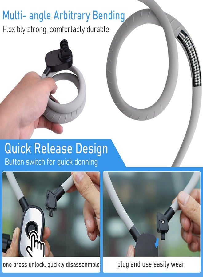 FKU Neck Phone Holder POV/Vlog Neck Mount with Phone Clip, Hands Free Selfie Mount Video Recording for iPhone 15 14 Pro and All Phones for Camera GoPro Insta360 - Image 5