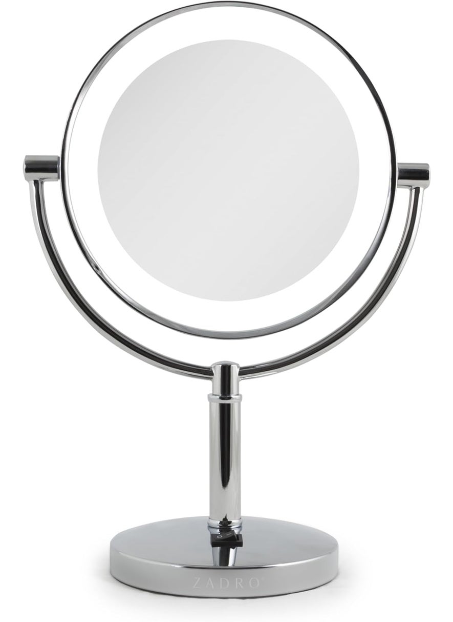 Zadro Zadro Laguna 11" Makeup Mirror with Lights and Magnification LED Lighted Makeup Mirror with Magnification 5X/1X 