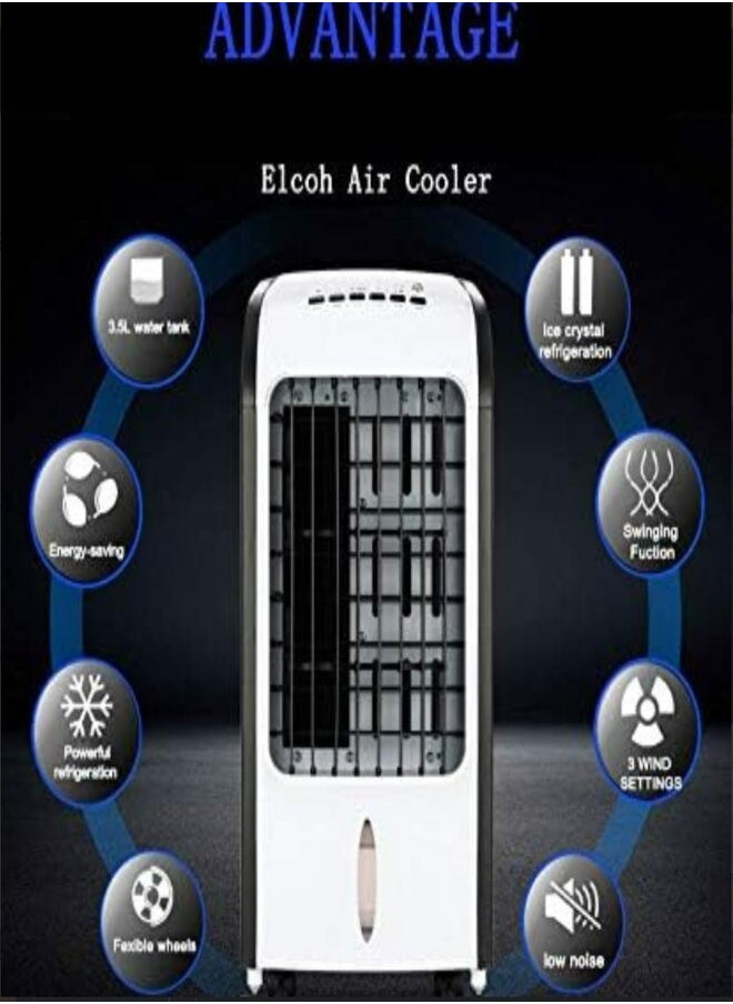 Denx DX2539 portable water-operated desert air conditioner with a tank capacity of 4 liters, designed with 3 speeds.