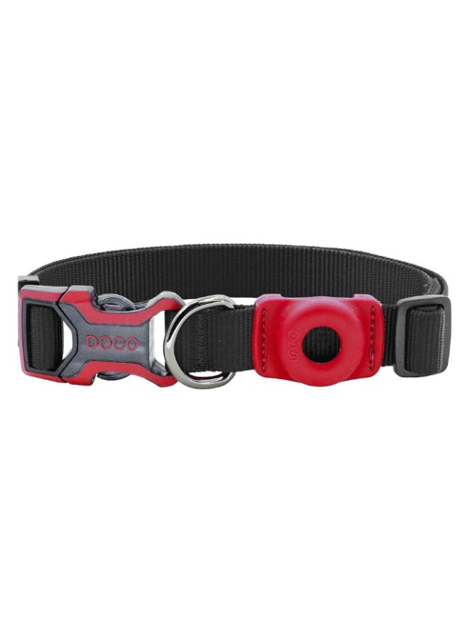 DOCOÂ® AirTag D-Ring Collar ATC-23002-01L (2.5 X 45-68cm), Large, Black